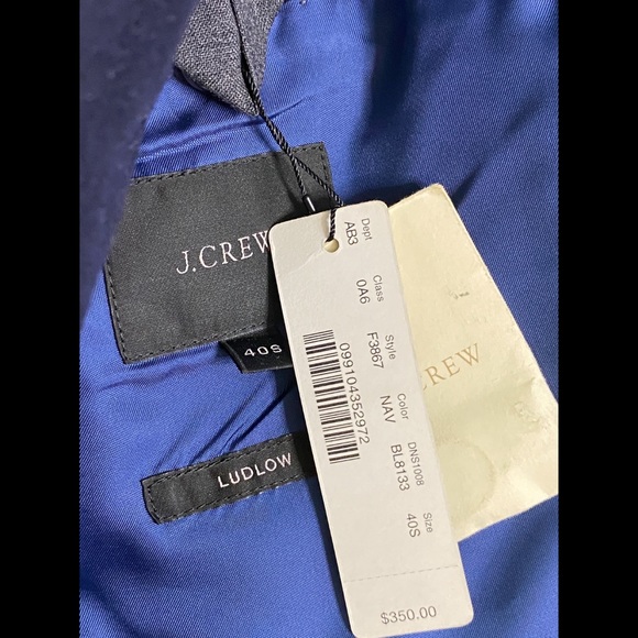 J.Crew Ludlow Legacy Slim Fit Blazer Size 40S (NWT) - Picture 4 of 8